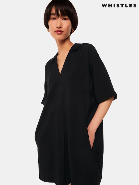 Whistles Melanie Black Dress (AB3625) | €138