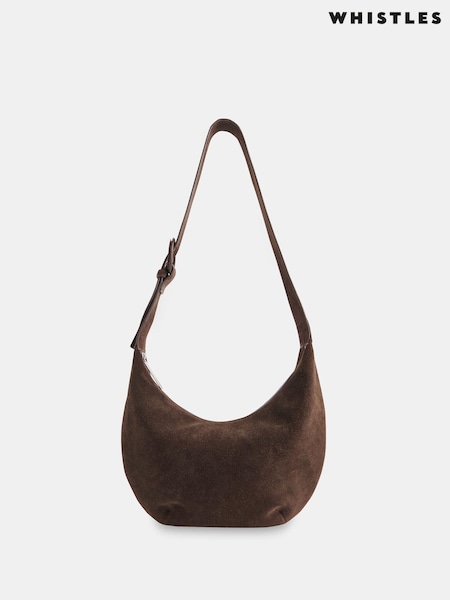 Sia Suede Curved Cross-Body Bag (AB3643) | kr2 356