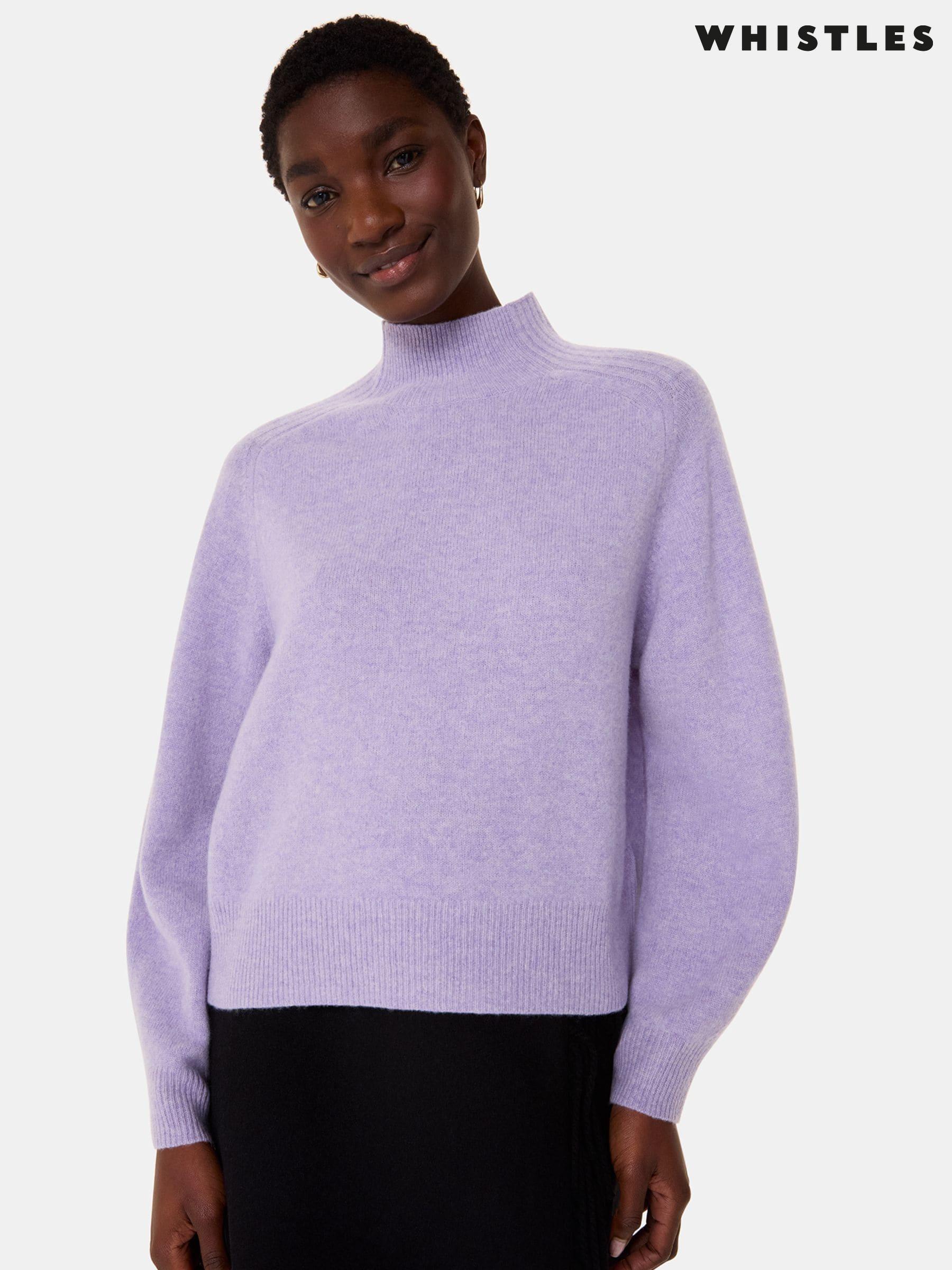 Purple wool jumper shop