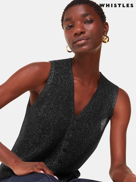 Whistles Sparkle Knit Tank (AB3865) | 371 LEI