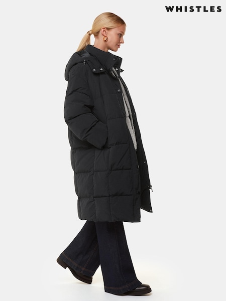Whistles Black Una Coat (AB3966) | €130