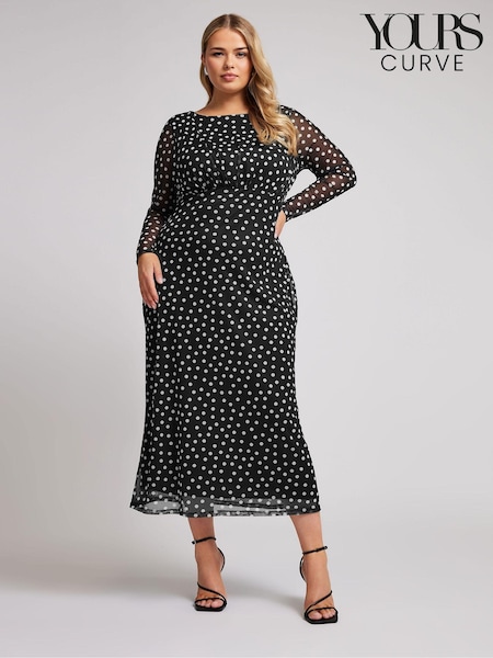 Yours Curve London Mesh Dress (AB4020) | €66