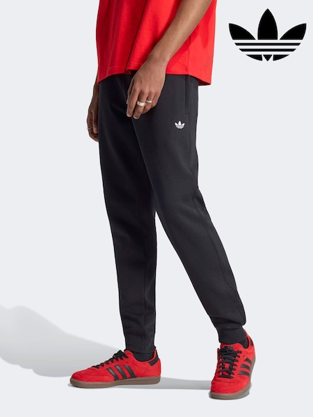 블랙 - Regular Adidas Originals Trefoil Essentials Joggers