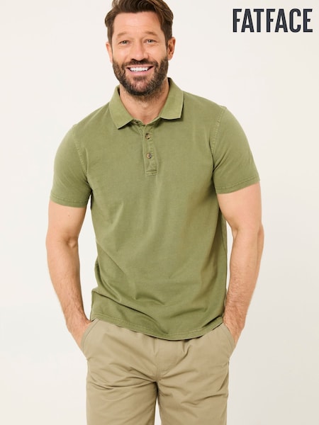 FatFace Stoke Light Green Short Sleeve Polo Shirt (AB4066) | €42