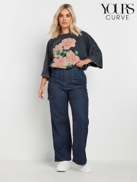 Yours Curve Pocket Straight Leg Jeans (AB4070) | €49