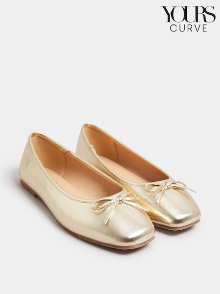 Yours Curve Extra Wide Fit Ballet Pumps (AB4082) | €38