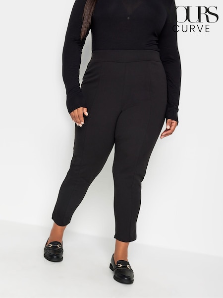 Yours Curve Black Stretch Tapered Trousers (AB4130) | €31