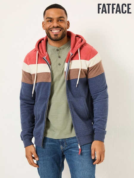 FatFace Brooke Red Cut And Sew Zip Through (AB4142) | €85