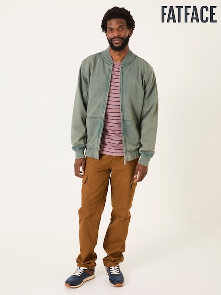 FatFace Light Teal Sweat Bomber Jacket (AB4159) | €85.50