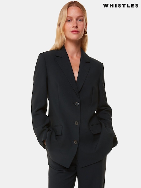 Whistles Amelie Wool Blend Blazer (AB4255) | kr4 610