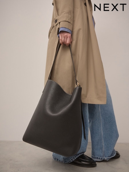 Schwarz - Leather Shoulder Bag (AB4303) | 211 €