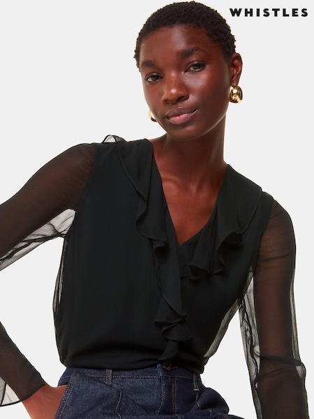 Whistles Ruffle Collar Detail Blouse (AB4348) | 126 €