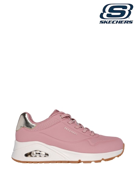 Rosa claro - Skechers Womens Standard Fit Uno Trainers (AB4379) | 112 €