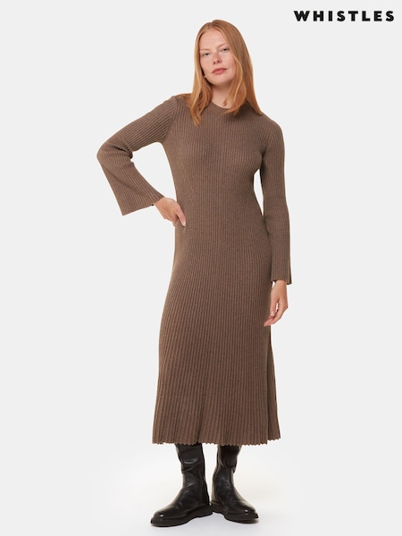 Whistles Willow Ribbed Knit Dress (AB4407) | ‏699‏₪