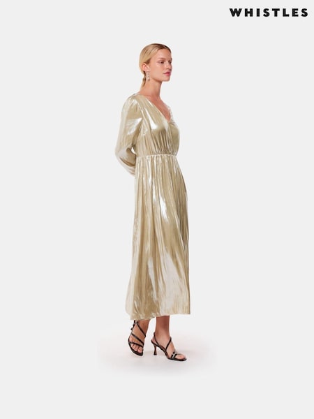 Whistles Metallic Wrap Front Dress (AB4408) | 145 €