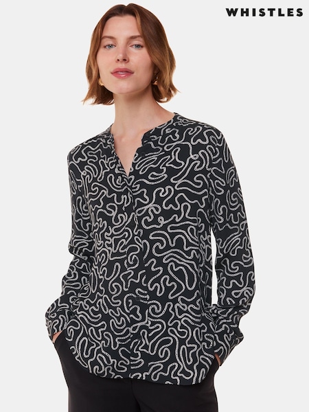 Whistles Chain Print Blouses (AB4409) | ‏448‏₪