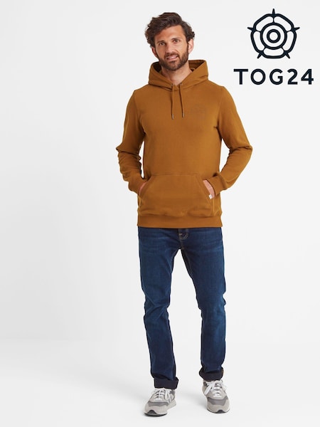 Tog 24 Brown Mens Thirlby Overhead Rich Ochre Hoodie (AB4519) | R$ 415