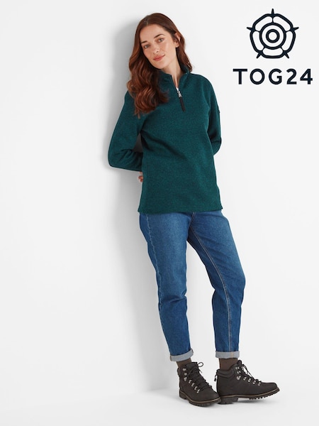 Tog 24 Blue Womens Pearson Knitlook Zipneck Deep Fleece (AB4521) | €46