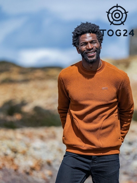 Коричневий - Tog 24 Todd Mens Sherpa Sweat Petrol джемпер (AB4522) | 2 403 грн