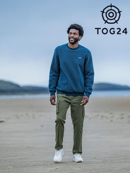 Зелений - Tog 24 Todd Mens Sherpa Sweat Petrol джемпер (AB4528) | 2 403 грн