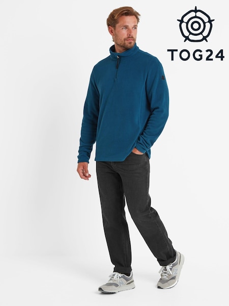 Tog 24 Dark Blue Revive Quarter Zip Fleece (AB4541) | AED175