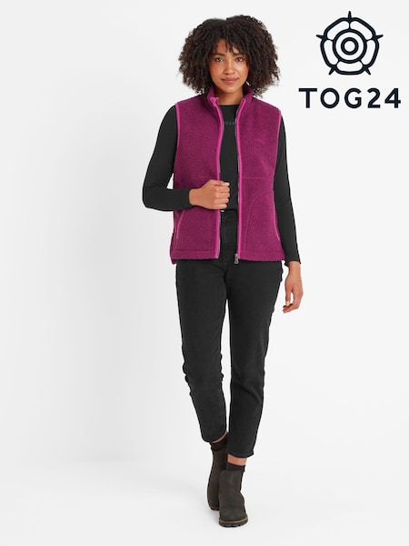 Tog 24 Purple Womens Rayner Sherpa Gilet (AB4554) | €34