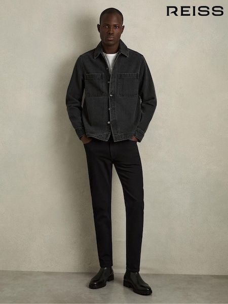 Reiss Stay Black Picton Cotton-Stretch Slim-Fit Jeans (AB4605) | €142