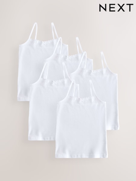 Weiß - Elastic Strappy Cami Vests (1.5-16yrs) (AB4628) | 14 € - 20 €