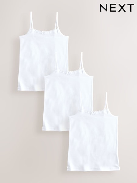 Blanco - Elastic Strappy Cami Vests (1.5-16yrs) (AB4638) | 8 € - 12 €