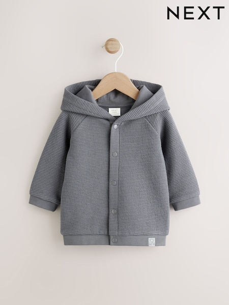 אפור פחם - Baby Jersey Jacket (0mths-2yrs) (AB4656) | ‏50‏₪ - ‏59‏ ₪
