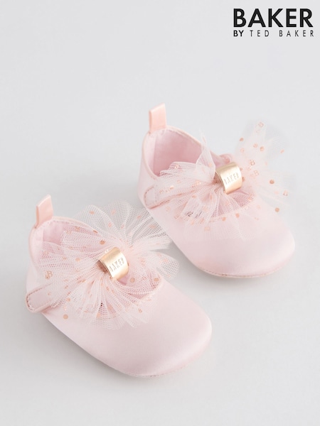 Baker by Ted Baker Baby Girls Padders Shoes With Bow (AB4722) | 108 QAR
