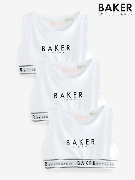 Blanco - Baker by Ted Baker Crop Tops 3 Pack (AB4741) | 23 €