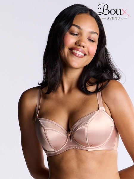 Boux Avenue Satin Petal Padded Plunge Bra (AB4747) | 283 LEI