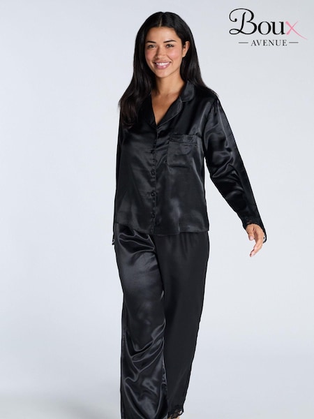 Boux Avenue Amelia Satin Long Pyjamas Set (AB4811) | AED262