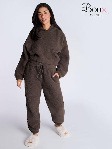Boux Avenue Cosy Borg Hoodie and Joggers Lounge Set (AB4823) | €79