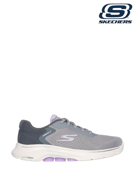 אפור - Skechers נעלי ספורט, דגם Go Walk 7 Cosmic Waves (AB4863) | ‏397‏₪