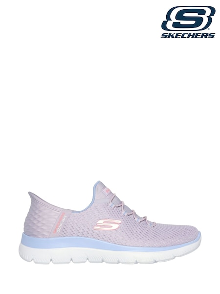 Lila - Skechers Damen Slip In Summits Dazzling Haze Turnschuhe (AB4866) | 113 €