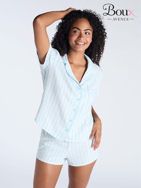 Boux Avenue Blue Stripe 100% Cotton Shorts  Pyjamas (AB4924) | €20