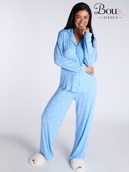 Boux Avenue Modal Heart Long Pyjamas Set (AB4933) | ₪241
