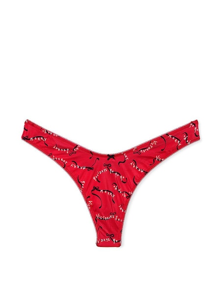 Victoria's Secret Lipstick Red Bows Thong Knickers (AB5198) | €10.50
