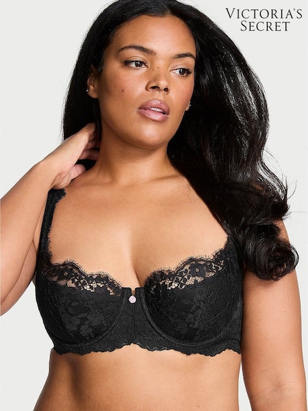 Victoria's Secret Black Lightly Lined Balcony Lace Bra (AB5213) | €52