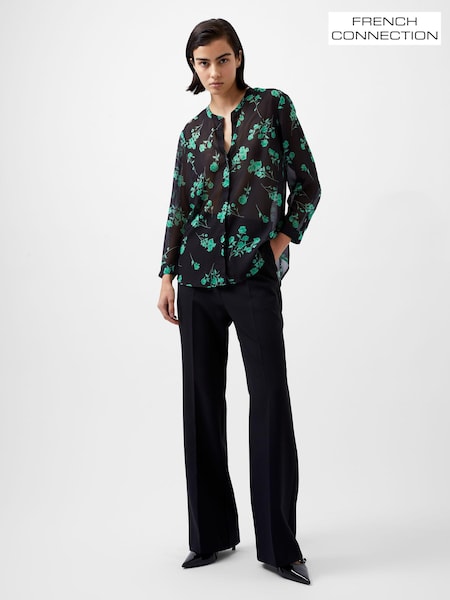 French Connection Black Long Sleeve Alessandra Shirt (AB5316) | €74