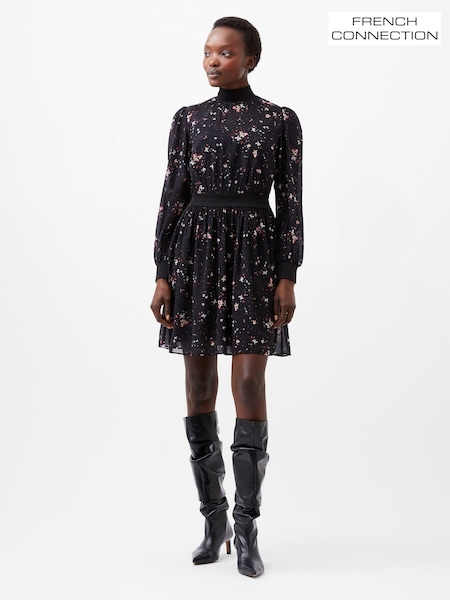 French Connection Georgette Carina High Neck Dress (AB5353) | €57