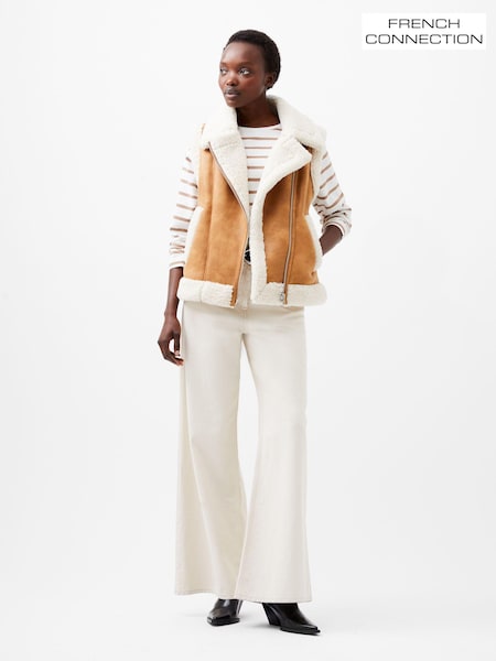 French Connection Nude Camry Suedette Gilet (AB5367) | €182