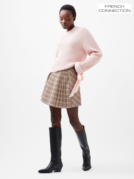 French Connection Pink Kaila Tie Detail Jumper (AB5396) | €43.50
