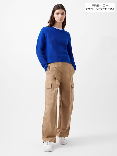 French Connection 100% Cotton Lily Mozart Crew Neck Jumper (AB5408) | 228 LEI