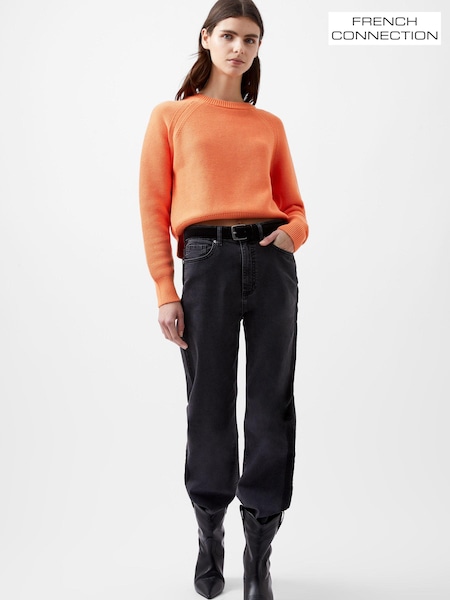 French Connection 100% Cotton Lily Mozart Crew Neck Jumper (AB5426) | 196 LEI