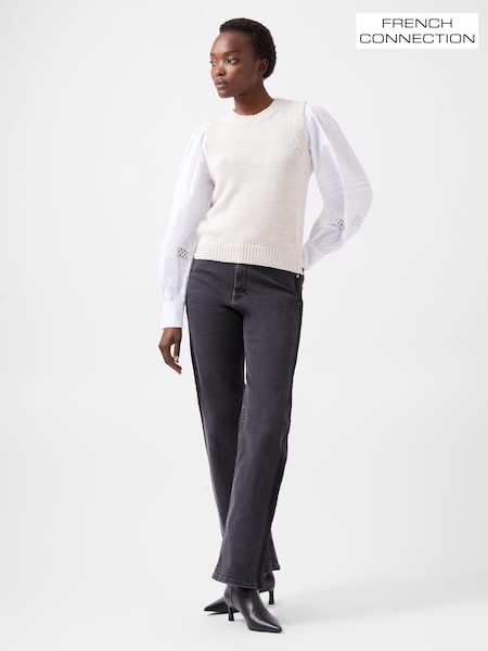 French Connection Grey Klara Flec Mix Jumper (AB5452) | €27