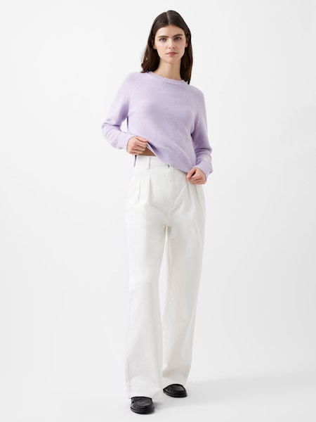 French Connection 100% Cotton Lily Mozart Crew Neck Jumper (AB5453) | 196 LEI