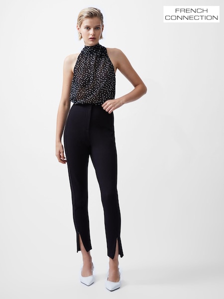 French Connection Black Xia Ponte Jersey Leggings (AB5459) | AED189
